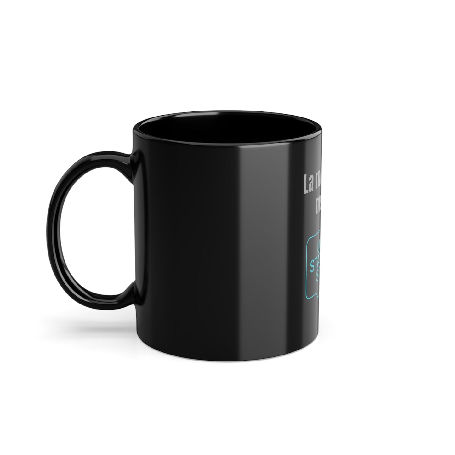 Mug Fashionable Message Black Coffee Cup, 11oz